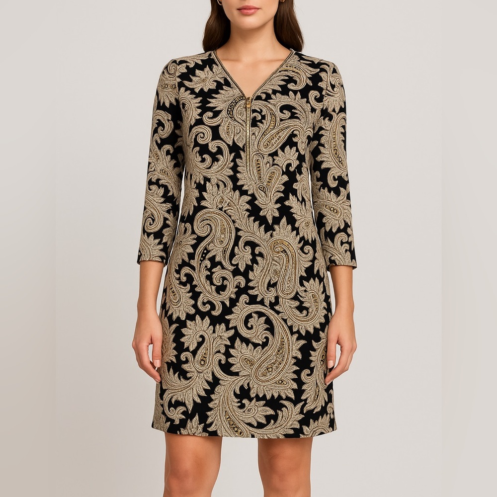 QED London dress Like New Very Elegant Beautiful Luxury Pattern